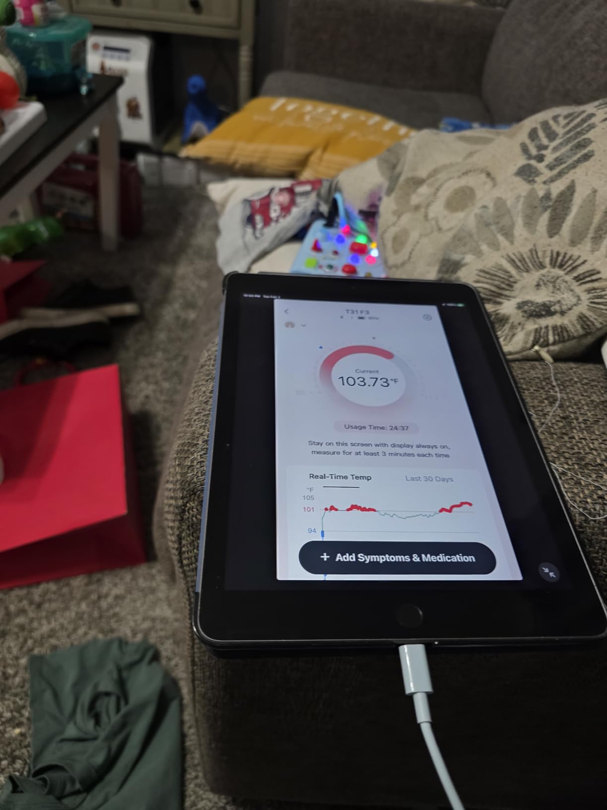 Momcozy Wearable Digital Thermometer for Baby, Medical-Grade Accurate Smart Thermometer, Instant Reads, APP Real-time Monitoring for Infants & Kids, Bluetooth customer photo 1