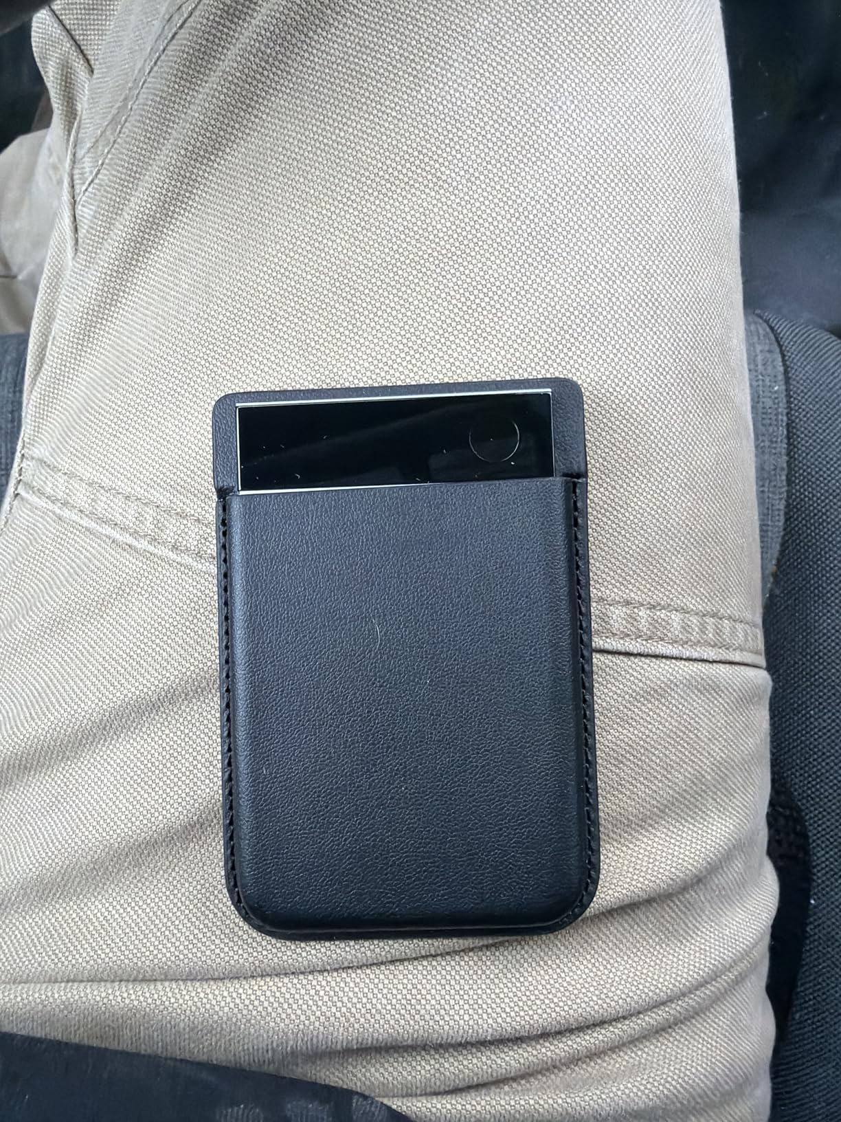 Plaud Note Pro AI Voice Recorder, Transcribe & Summarize with AI, App Control, Note Taker for Meetings & Calls, Supports 112 Languages, Ultra-Slim w/InstantView Display, Case Included, Black customer photo 1