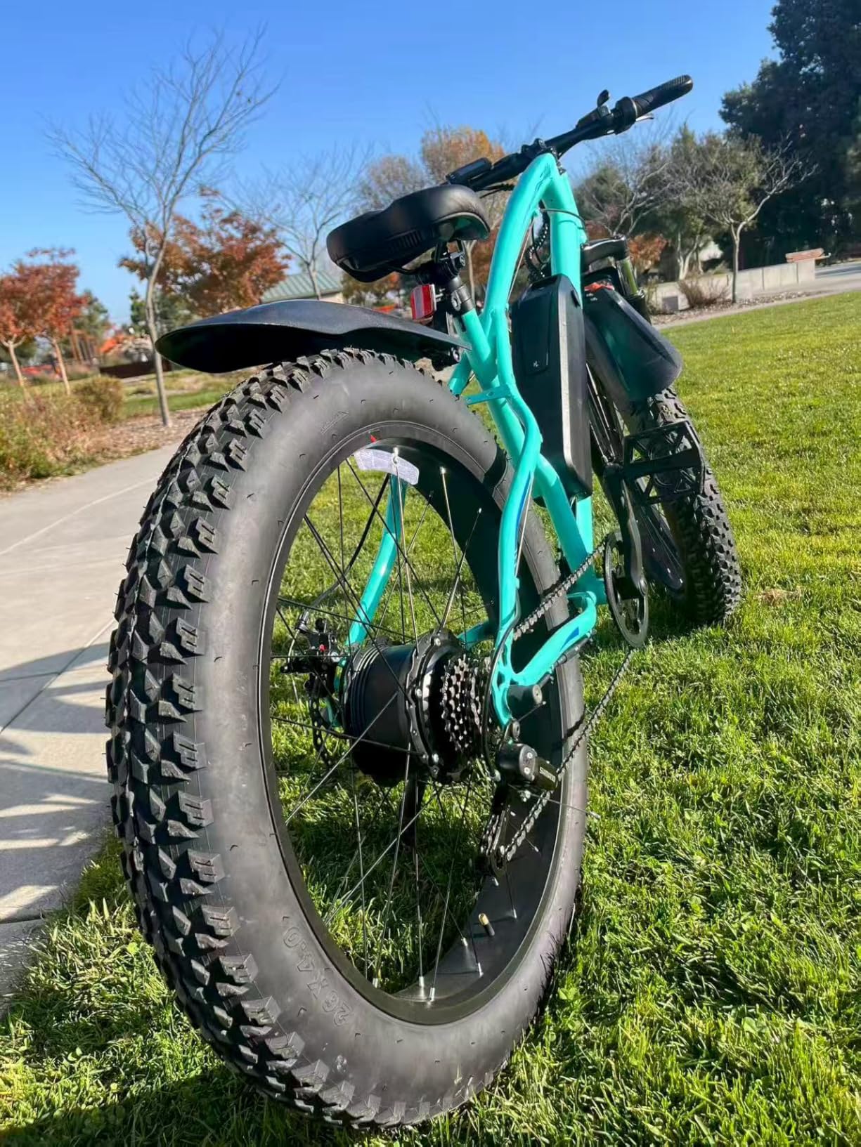 Electric Mountain Bike for Adults, 1500W Peak 72Miles + 28 MPH, 26