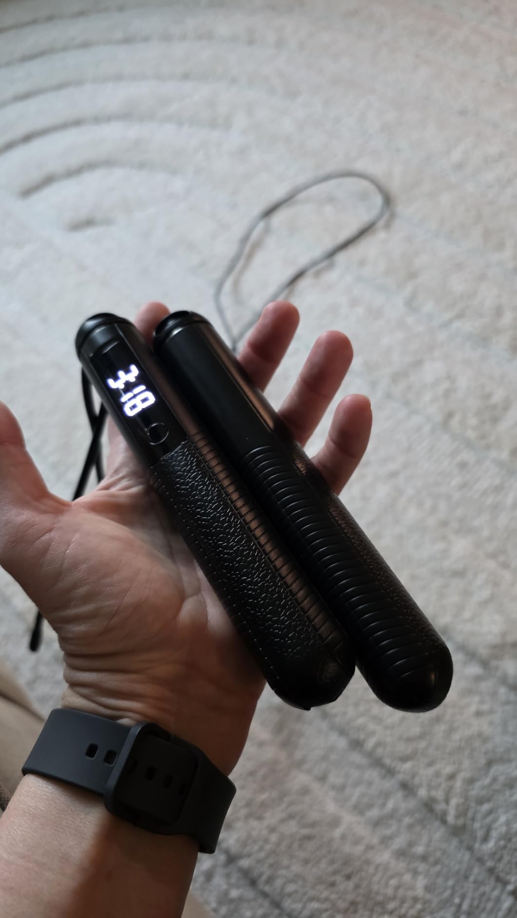 Cordless Gravity Jump Rope, Smart Jump Rope with Counter for Gym, Fat Burning & Calorie Burn, APP Data Analysis, Home Workout Equipment for Women & Men customer photo 2