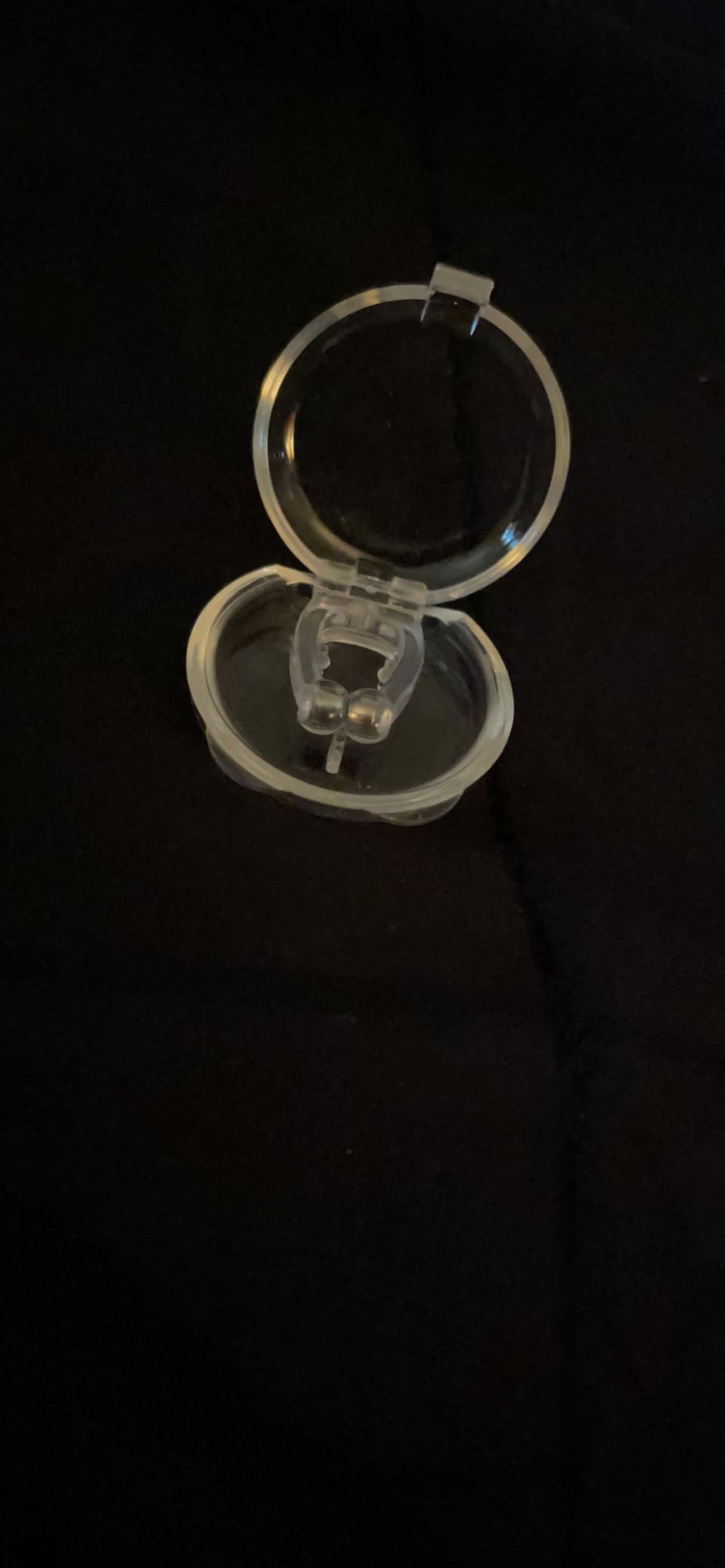 Anti Snoring Devices, Snore Stopper with Adjustable Magnet, Silicone Nose Clip Stop Snoring, Effective to Relieve Snoring, Snoring Solution for Comfortable and Quieter Sleep, Clear, M customer photo 2