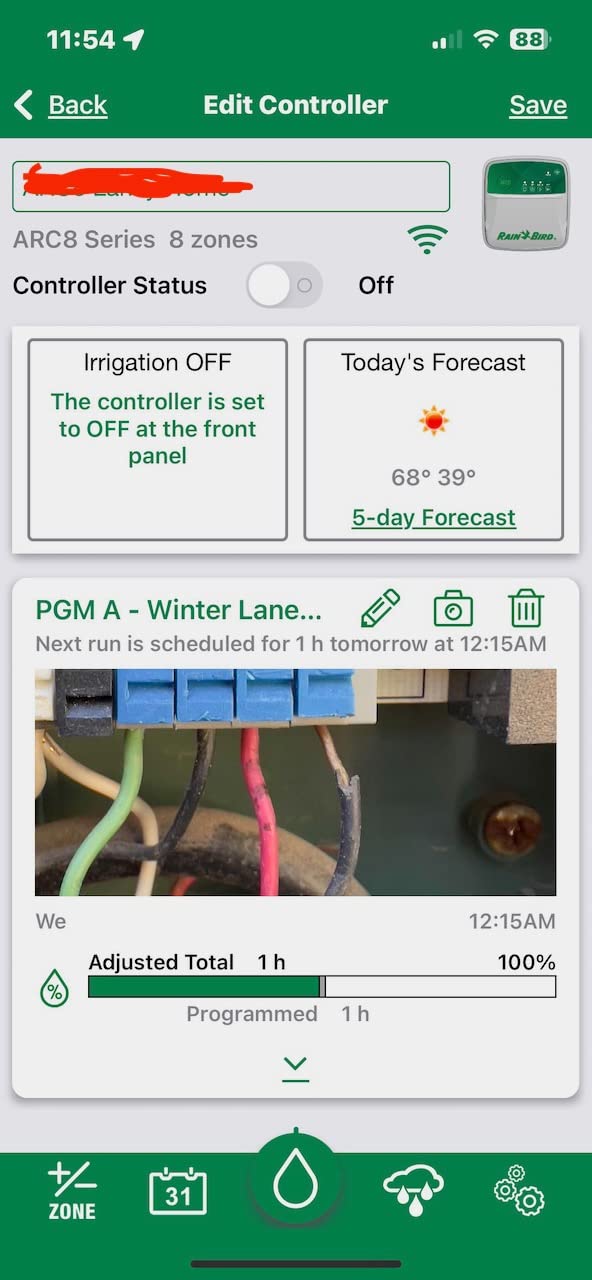 Rain Bird ARC4 App-Based Indoor Smart Irrigation WiFi Timer/Controller, 4-Zone/Station, EPA WaterSense Certified, Compatible with Alexa customer photo 1