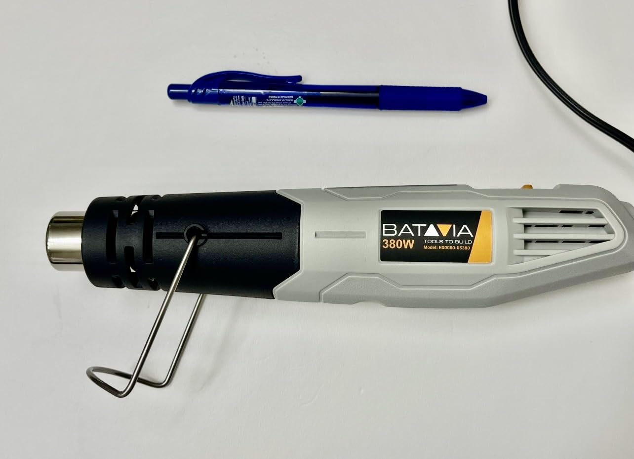 Mini Heat Gun - BATAVIA 380W Fast Heat Hot Air Gun Tool with Uniform Heat Tech & Dual Protection Fuses, 2 Temp (572°F/1022°F)+Nozzle with Overheat Protection for DIY Crafts, Vinyl Wrap, Shrink Tubing customer photo 1