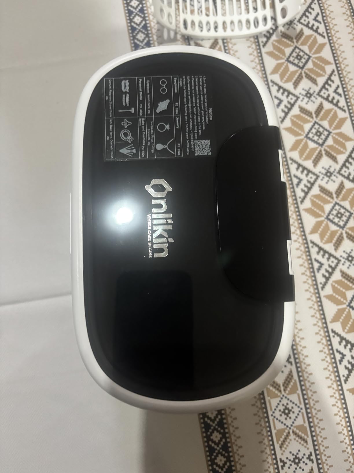 45KHz Ultrasonic Jewelry Cleaner, 5 Timer & 3 Power Modes, 35W Retainer Cleaner for Jewelry, Eyeglasses, Rings, Watch Strap, Dentures - Quiet <38dB, 20oz, 304 Stainless Steel (Ceramic White) customer photo 2