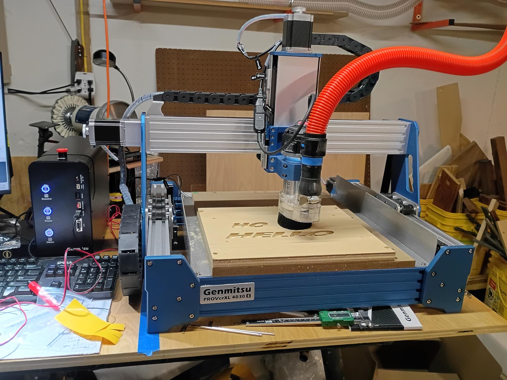 Genmitsu PROVerXL 4030S CNC Router Machine with 710W Spindle, Upgraded 3-Axis Desktop CNC Milling Machine for Wood, Metal, Acrylic, High Precision Linear Rails, 130mm Z-Height, Wireless App Control customer photo 1
