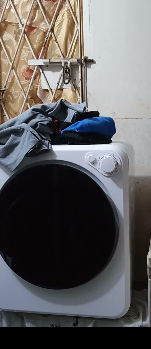 Portable Washer and Dryer Combo Set, 17Lbs Full-Automatic Washing Machine and 1.8 Cu.Ft Portable Clothes Dryer, Compact Washer and Dryer with Stainless Steel Inner Tub, for Apt, Dorm, Home customer photo 1