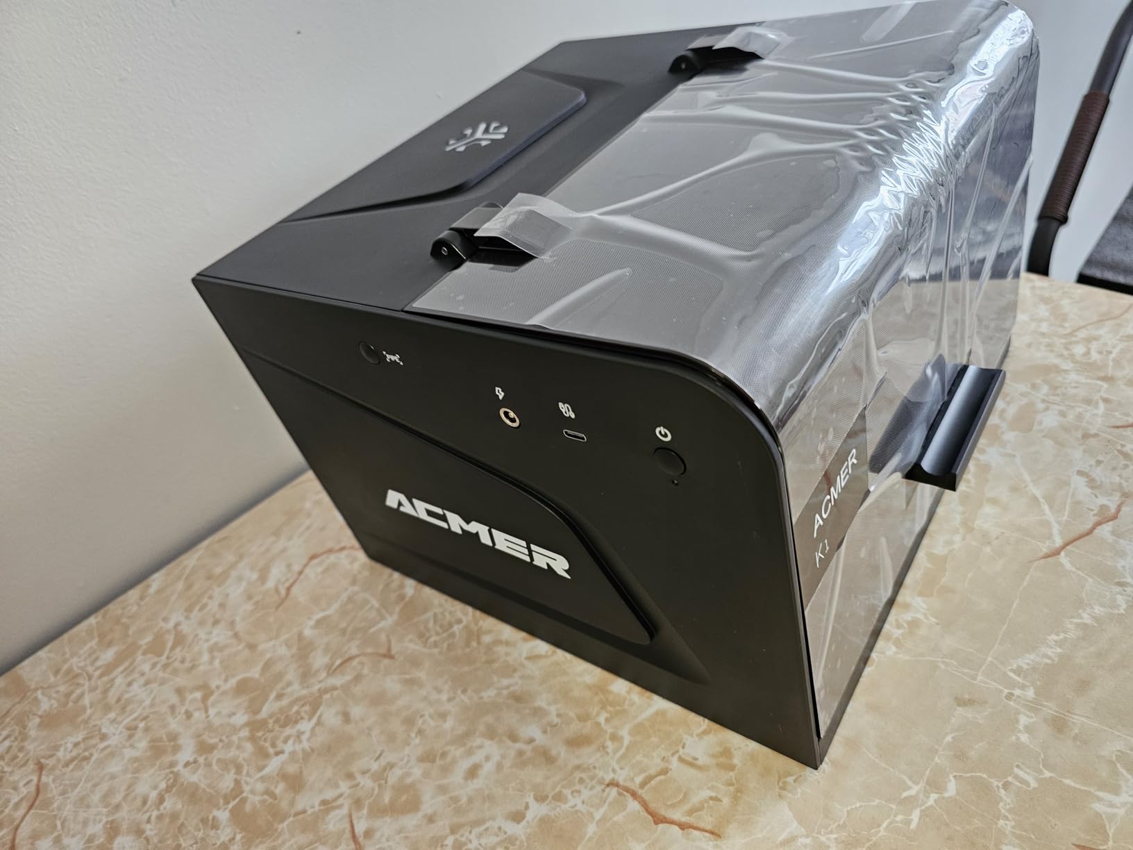 ACMER Laser Engraver Machine, K1 Desktop 12000mW Compact Laser Engraving Machine, 150×150mm Work Area, 0.08mm Fine Engraving Spot, Laser Cutter for Wood, Plywood, Acrylic, DIY Crafts & Small Business customer photo 2