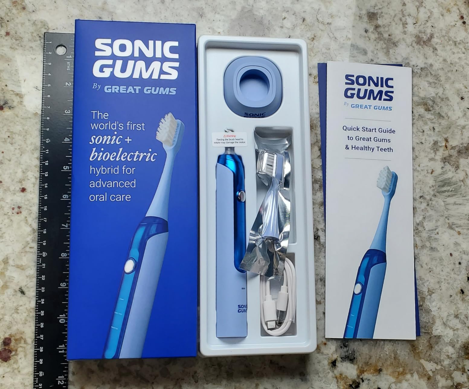 Sonic Gums Electric Toothbrush for Oral Health, Gum Disease, Gingivitis & Gum Recession - Extra Soft Sonic Toothbrush for Sensitive Gums, Plaque Removal & Periodontal Care customer photo 1
