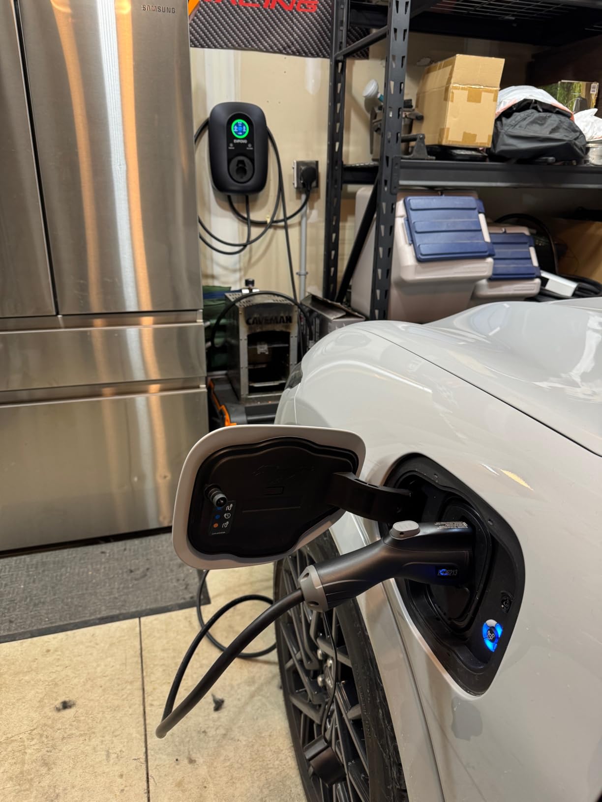 Level 2 EV Charger 40 Amp 240V NEMA 14-50 - J1772 Smart Electric Vehicle Charging Station, NEMA Type 4 Waterproof, 25ft Cable, WiFi App Control, Outdoor Wall Mount EVSE, ETL & FCC Certified customer photo 1