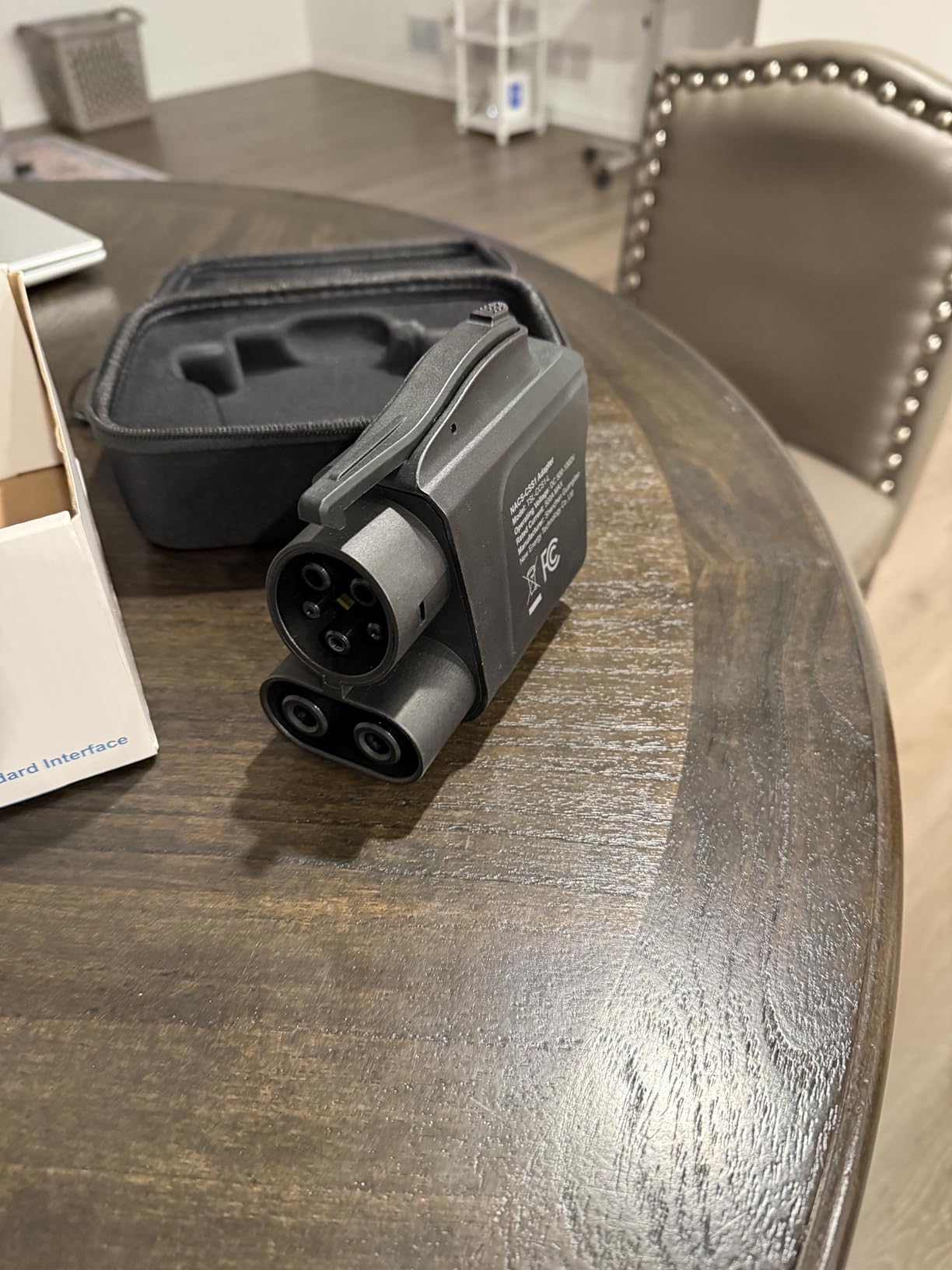 NACS to CCS Adapter Max 500A/1000V Fast Charging Adapter with Overheating Protection Compatible with Tesla Superchargers for CCS1 EVs customer photo 1