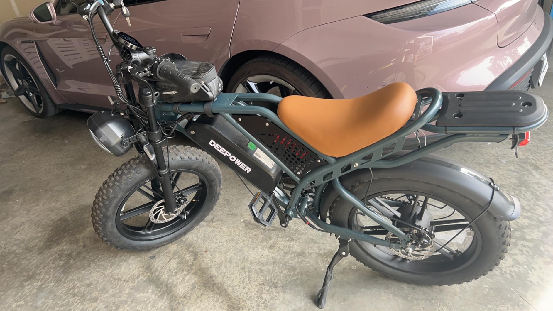 DEEPOWER Electric Bike for Adults,2000W Peak Motor&32MPH Electric Dirt Bike, 48V 20AH/35AH/60AH Battery, 70-160 Max Miles,Dual Suspension Ebikes for Adults, 20