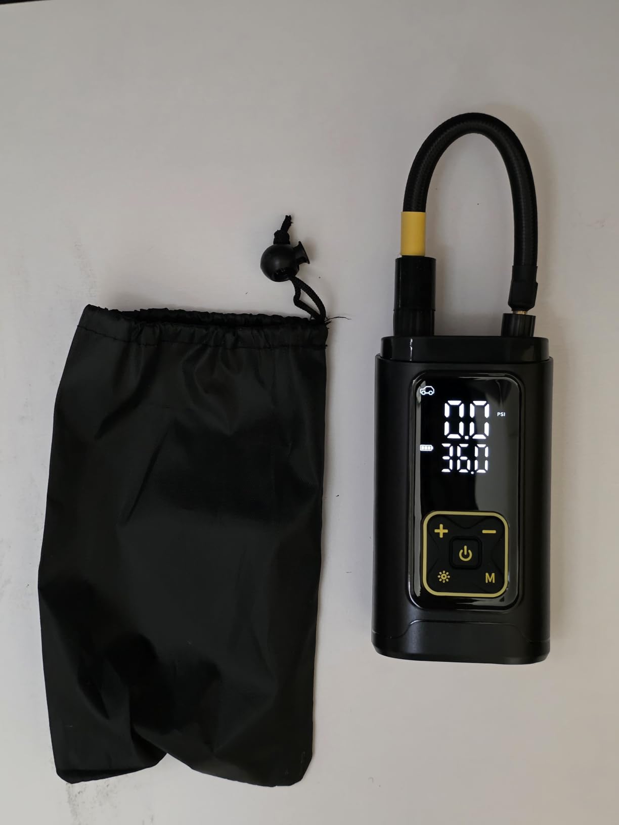 Tire Inflator Portable Air Compressor for Car Tires with Gauge, 150PSI Fast Bike Air Pump for Auto, Motorcycle, Bicycle, Balls, Digital Tire Pump with LED Light, Auto Shut-Off customer photo 2
