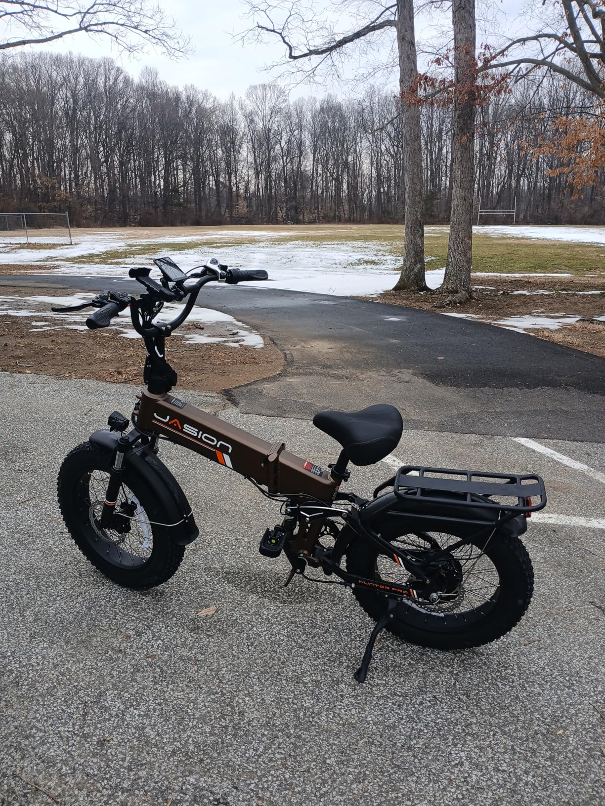 Jasion X Hunter/PRO Electric Bike for Adults,1800W/1400W Peak 20''Fat Tire Foldable Ebike,Folding E Bike Up to 80/70 Miles Range,720/624WH Removable Battery,30 MPH E Bike,Certified by UL2849 customer photo 1