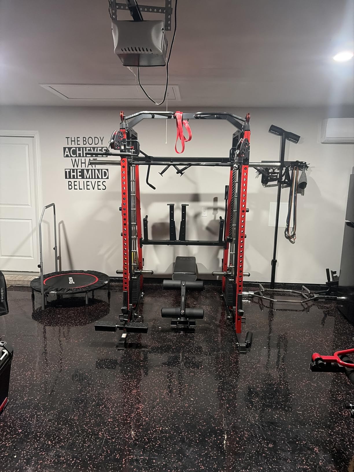 Mikolo M4 2.0 Smith Machine - All-in-One Home Gym Power Cage with LAT Pulldown & Cable Crossover customer photo 1