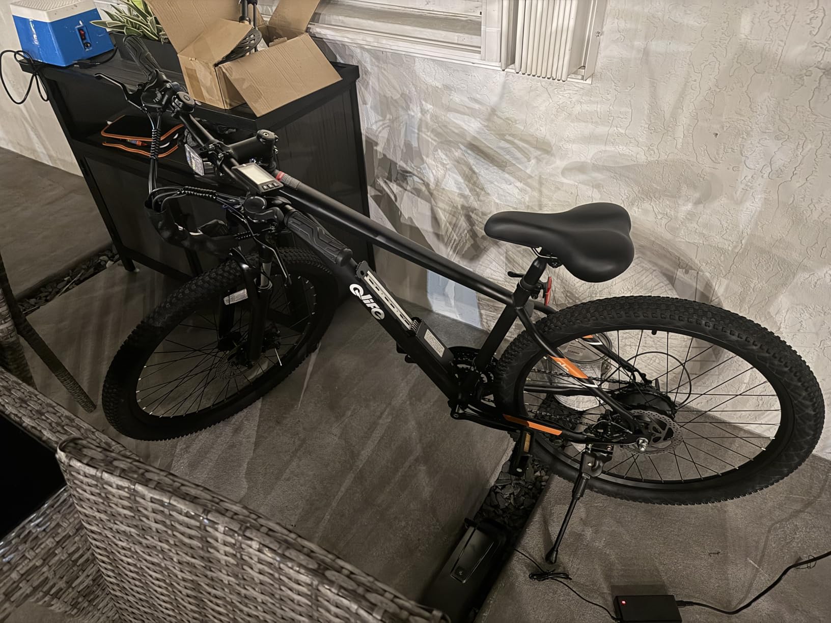 Qlife Racer Electric Bike for Adults - 21-Speed Mountain Lightweight Ebike with Peak 1000W/750W 25MPH/22MPH Brushless Motor, 375Wh Removable Battery, 26X2.1 Tire Step Over E-MTB, Up to 40 Miles customer photo 1
