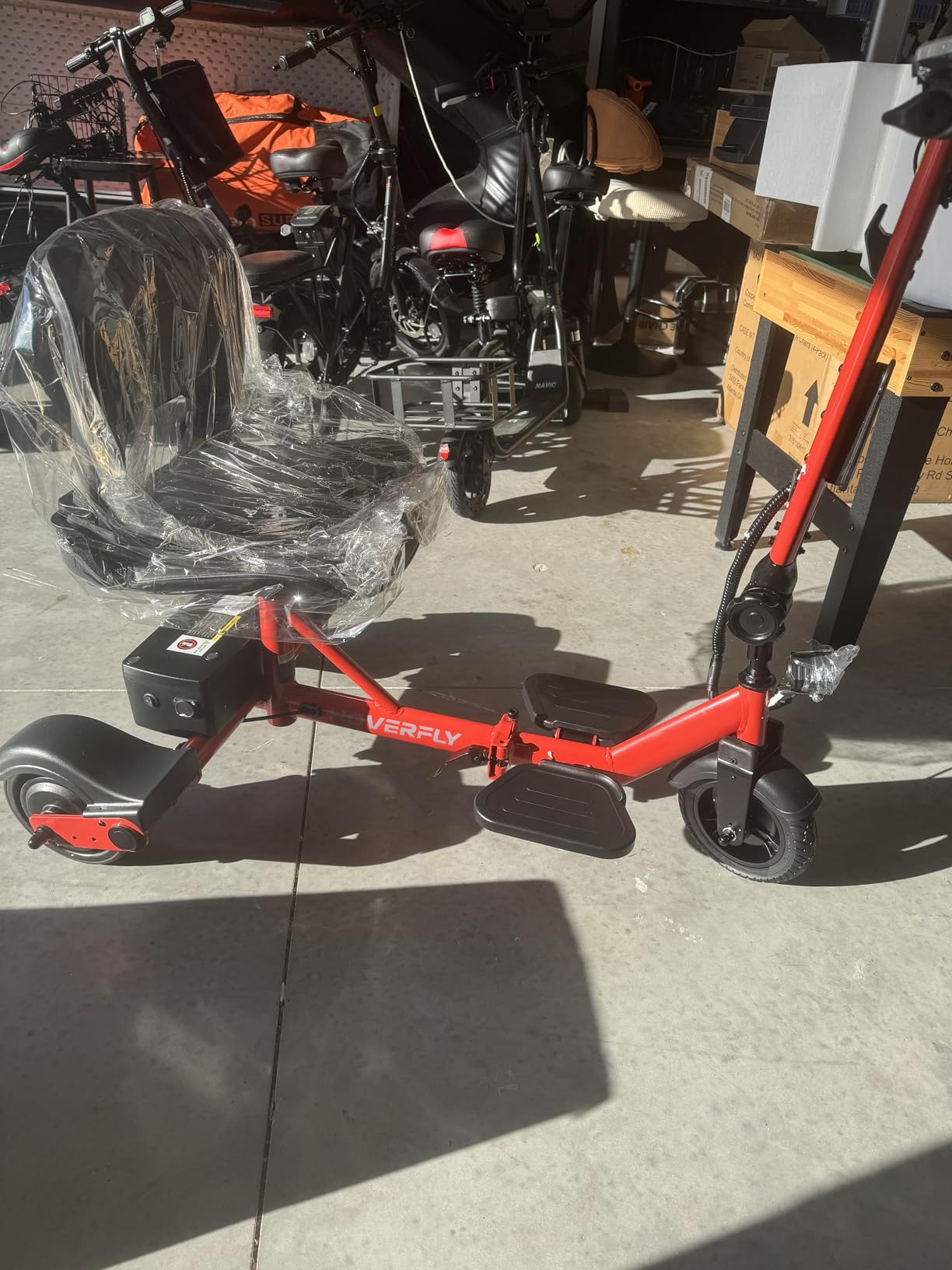 Hoverfly T3 Folding Powered Mobility Scooter for Seniors, Portable 3-Wheel E-Scooter with Seat, 13-Mile Range Safe LiFePO4 Battery, 264 lbs Load & Solid 8