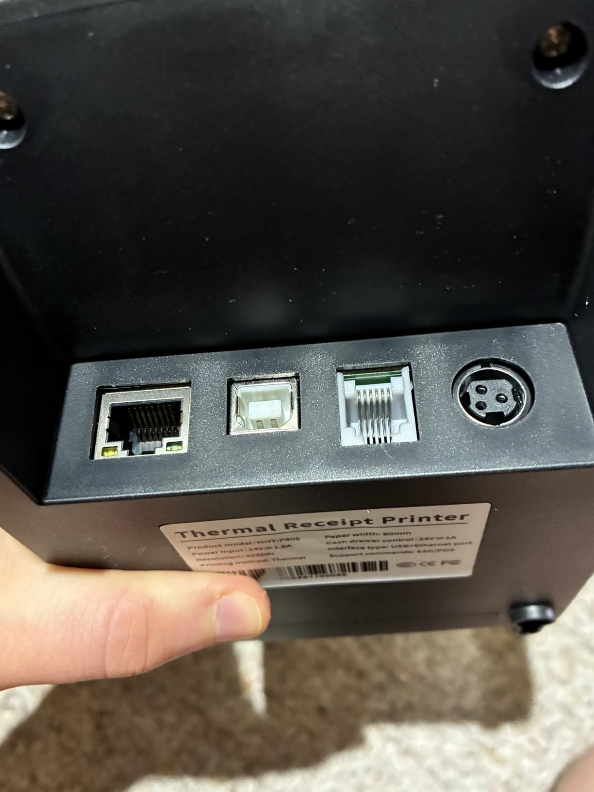 Milestone P80E POS Receipt Printer, 80mm USB Thermal Receipt Printer with Auto Cutter & Audio-Visual Alerts customer photo 1