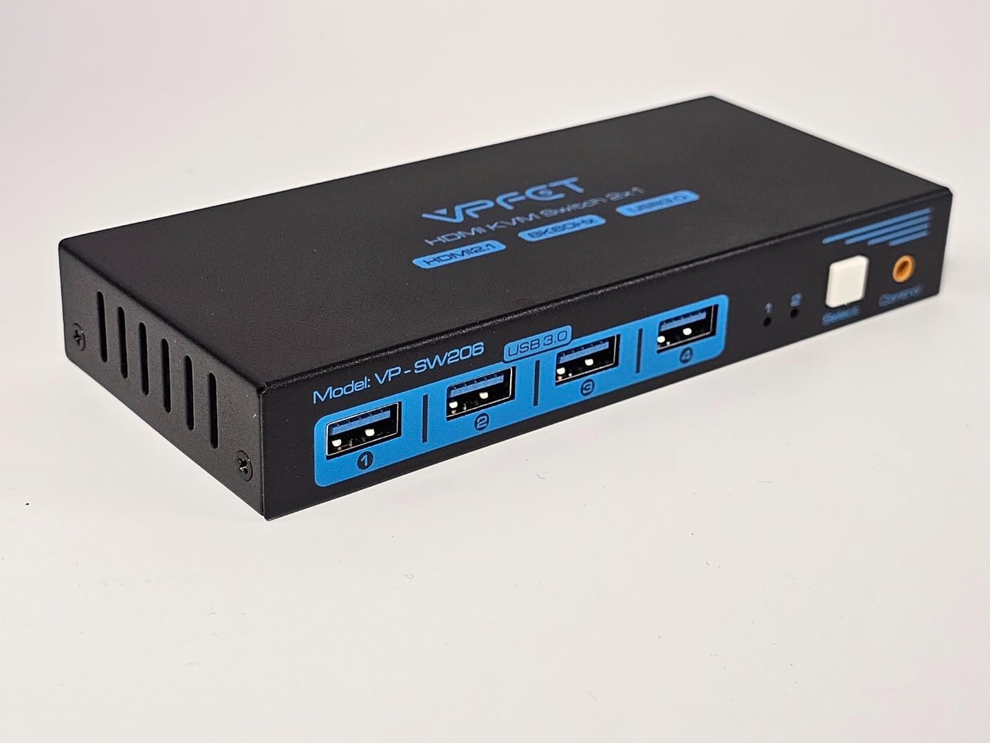 HDMI KVM Switch 2 Monitors 2 Computers 4K@60Hz USB 3.0 Dual Monitor KVM Switch 2 Ports for 2 PC Share 2 Screens and 4 USB Devices for Keybord Mouse Printer with Desktop Controller customer photo 2