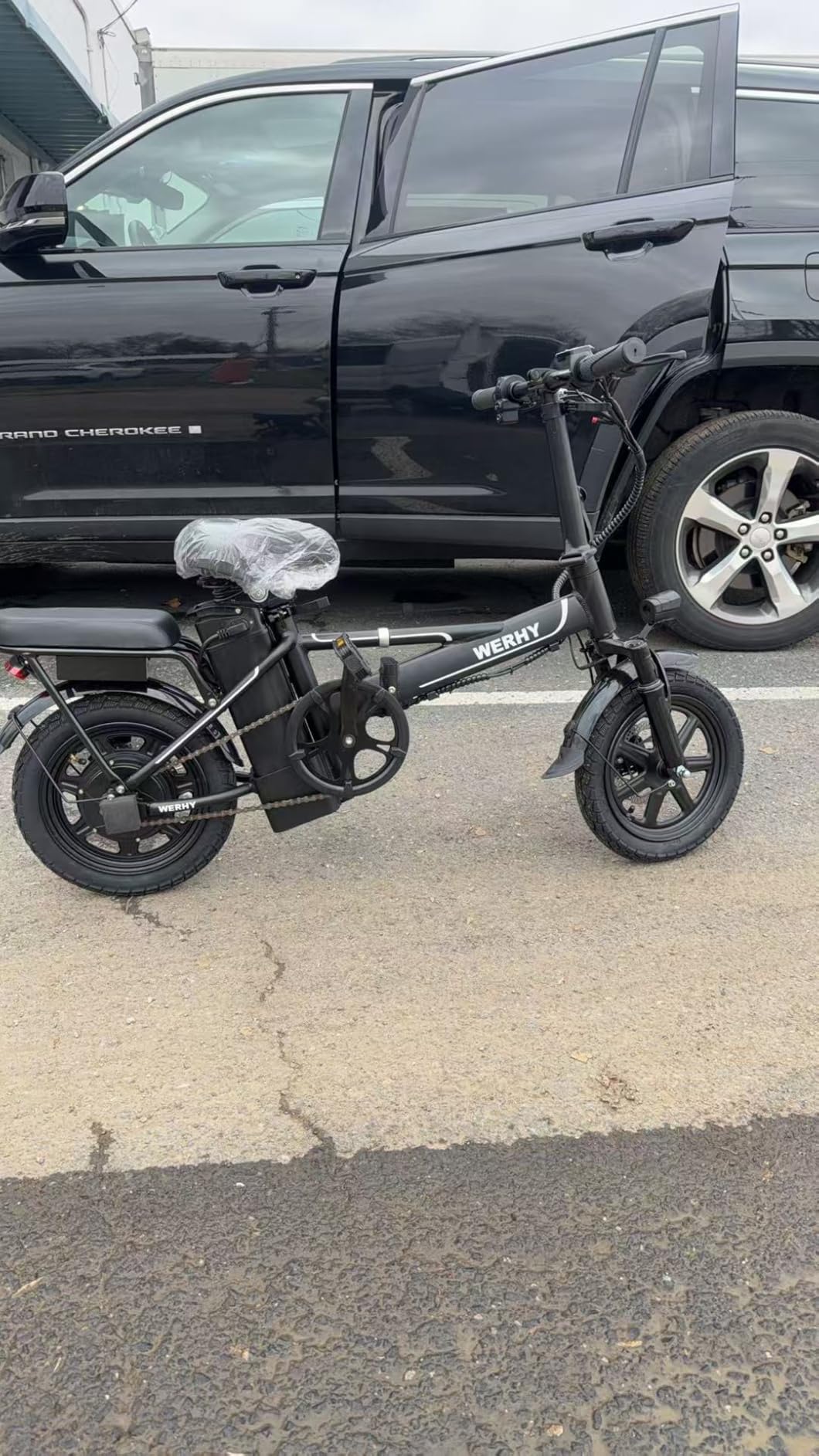 WERHY Electric Bike for Adults, 500W Motor, 22 MPH Max Speed Folding Ebike, 14