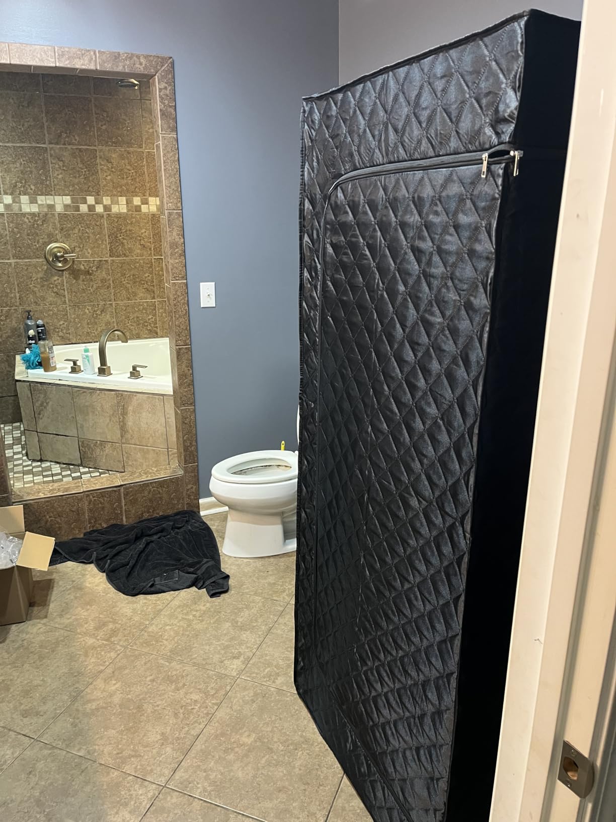 iTHERAU Infrared Home Steam Sauna Box, Portable Personal Sauna at Home with 660nm 850nm Red Light Therapy Lamp customer photo 1