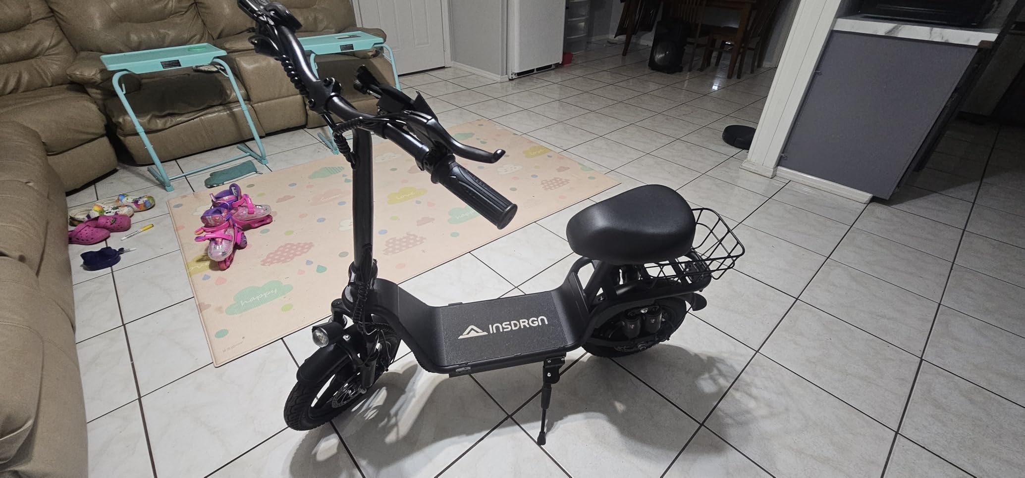 Electric Scooter with Seat for Adults,1000W Peak Power, 35-Mile Range, 20MPH, 14