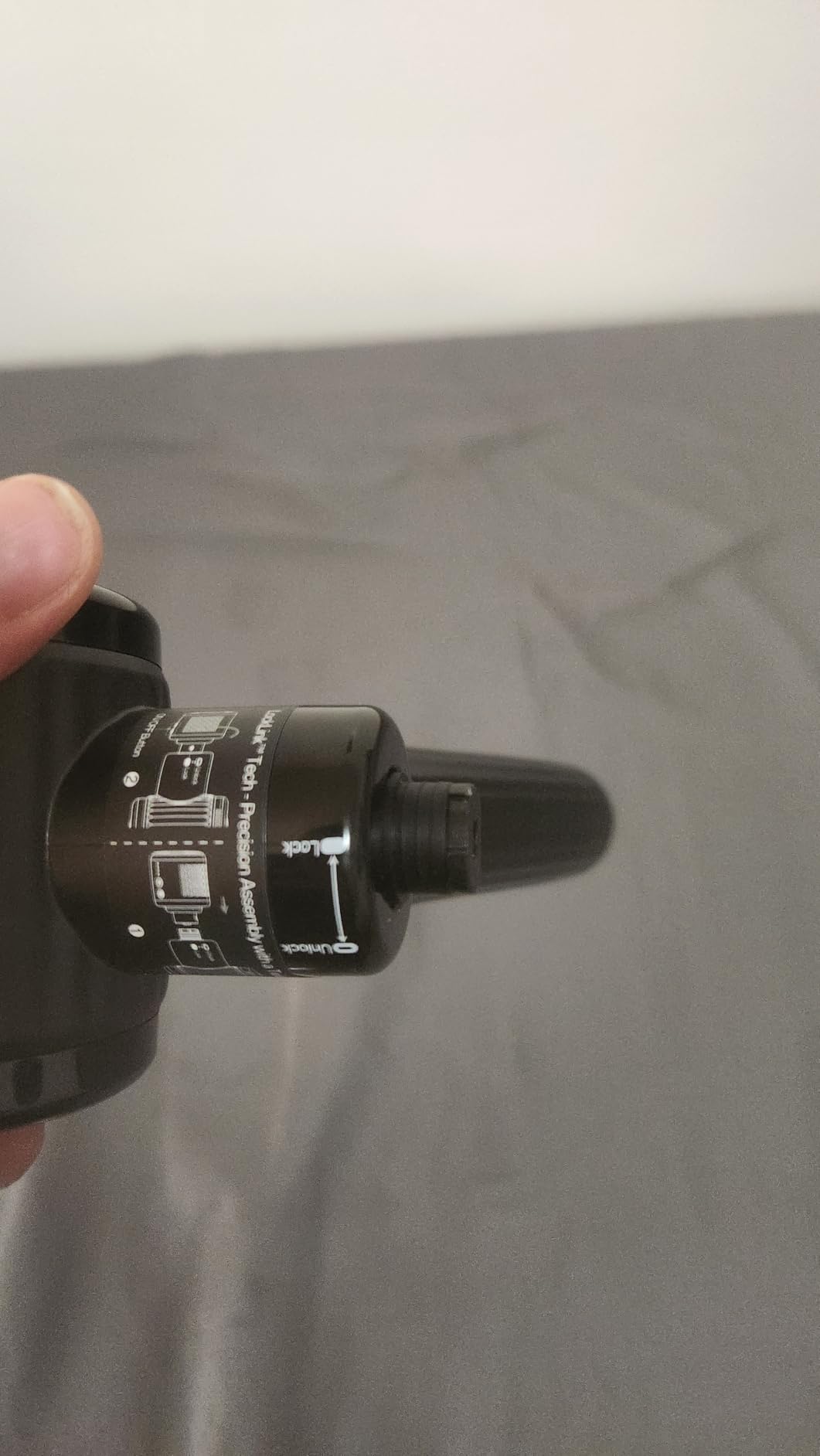 NAPRE Massage Gun with Heat and Cold, Massage Gun Deep Tissue with Extension Handle & 3 Adjustable Angles, Handheld Percussion Back Massager for Muscle/Neck/Body Pain Relief with Case, Black customer photo 2