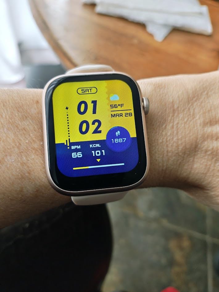 Smart Watch, Fitness Watch for Women Men with 24/7 Heart Rate/Blood Pressure Monitor,Pedometer, Sleep Tracker, 120+ Sport Modes, IP68 Waterproof Activity&Fitness Tracker Compatible with Android iPhone customer photo 2