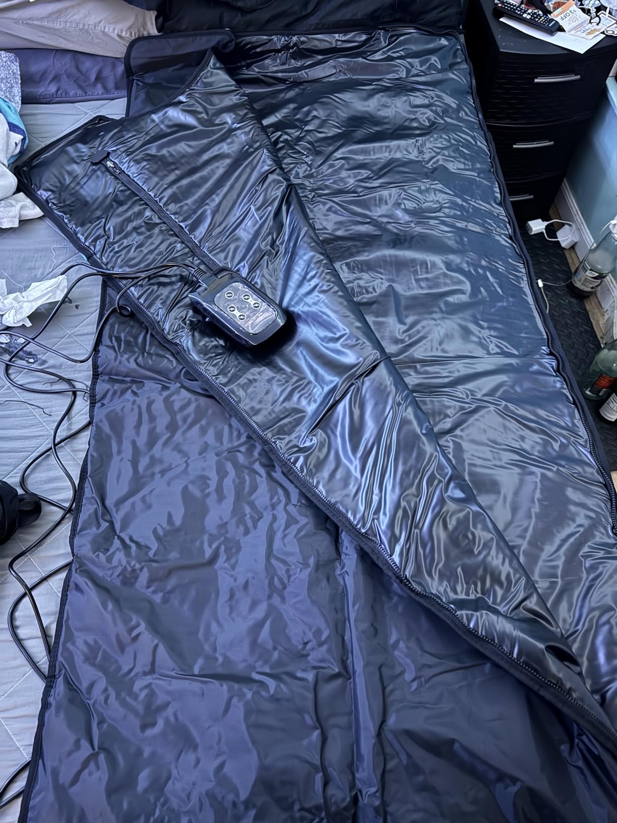 Infrared Sauna Blanket for Home: Portable Design Full Body Detox Therapy with Deep Heat Relaxation customer photo 1