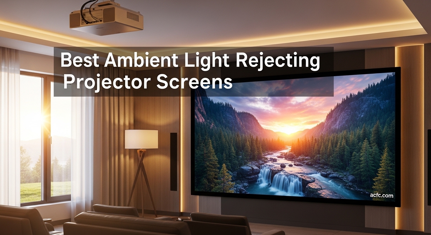 Best Ambient Light Rejecting Projector Screens