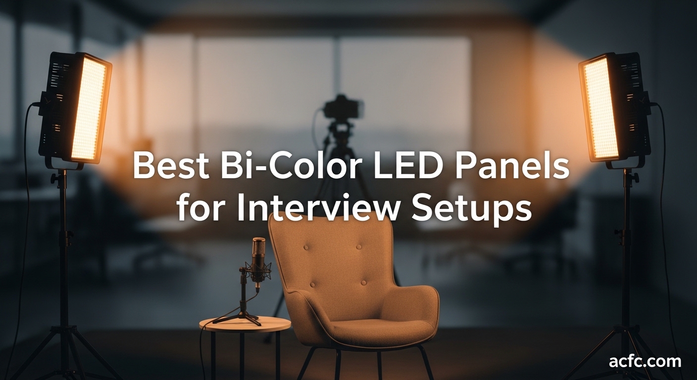 Best Bi-Color LED Panels for Interview Setups