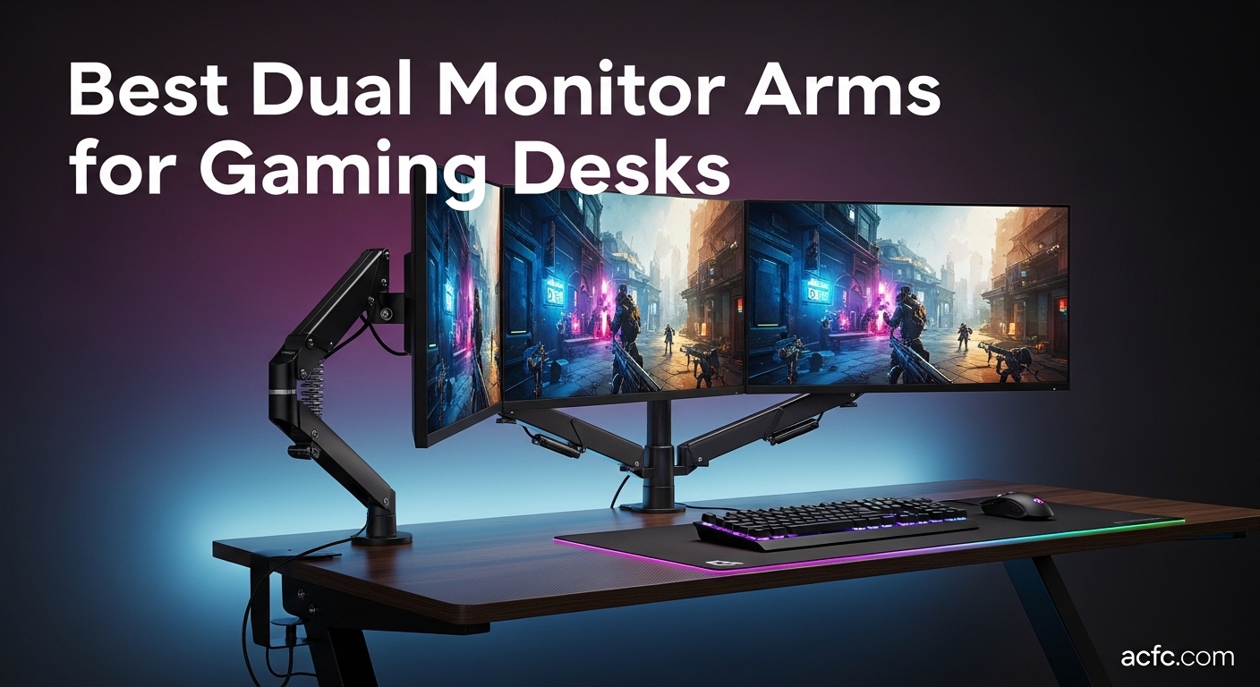 Best Dual Monitor Arms for Gaming Desks