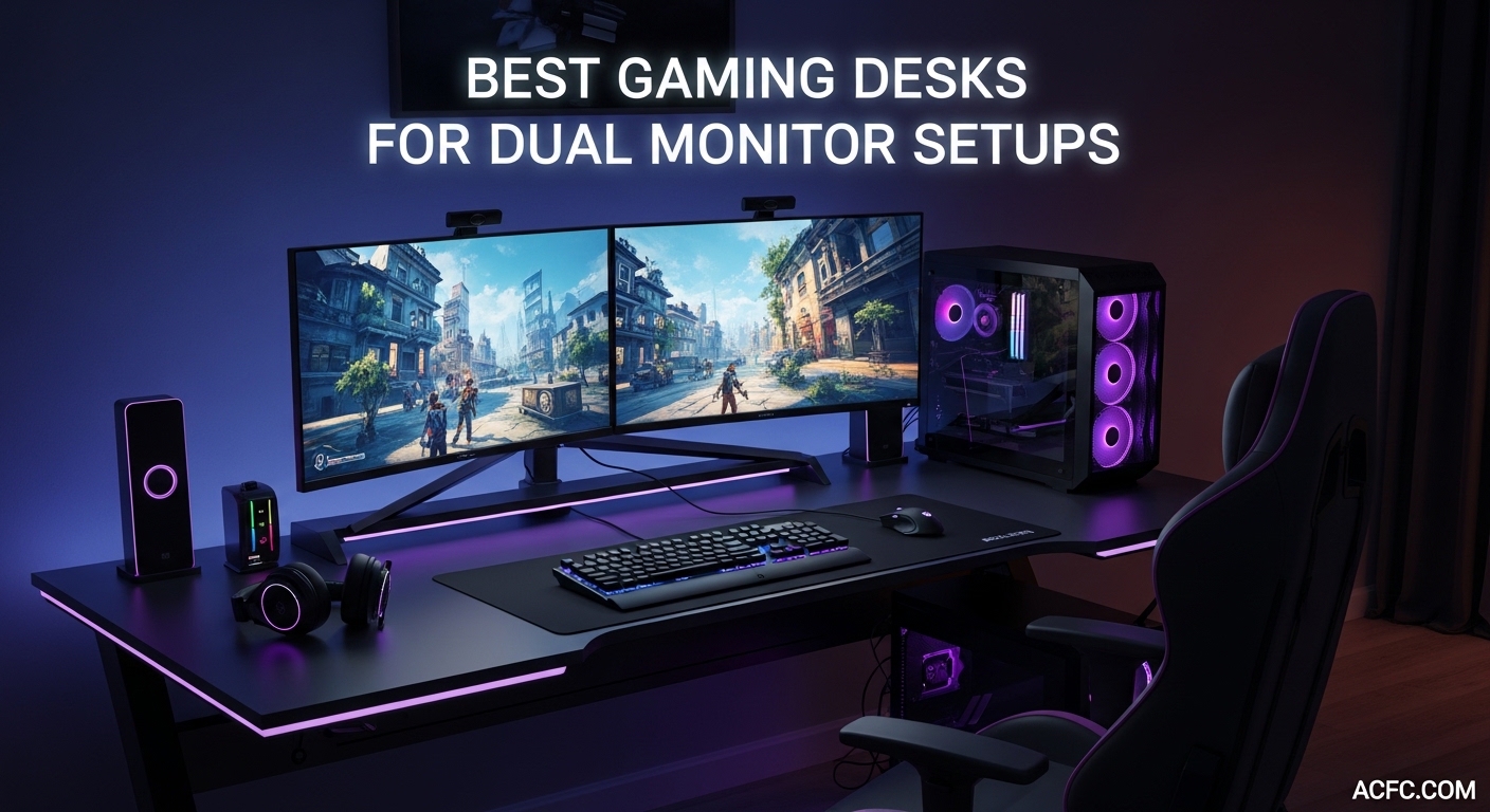 Best Gaming Desks for Dual Monitor Setups