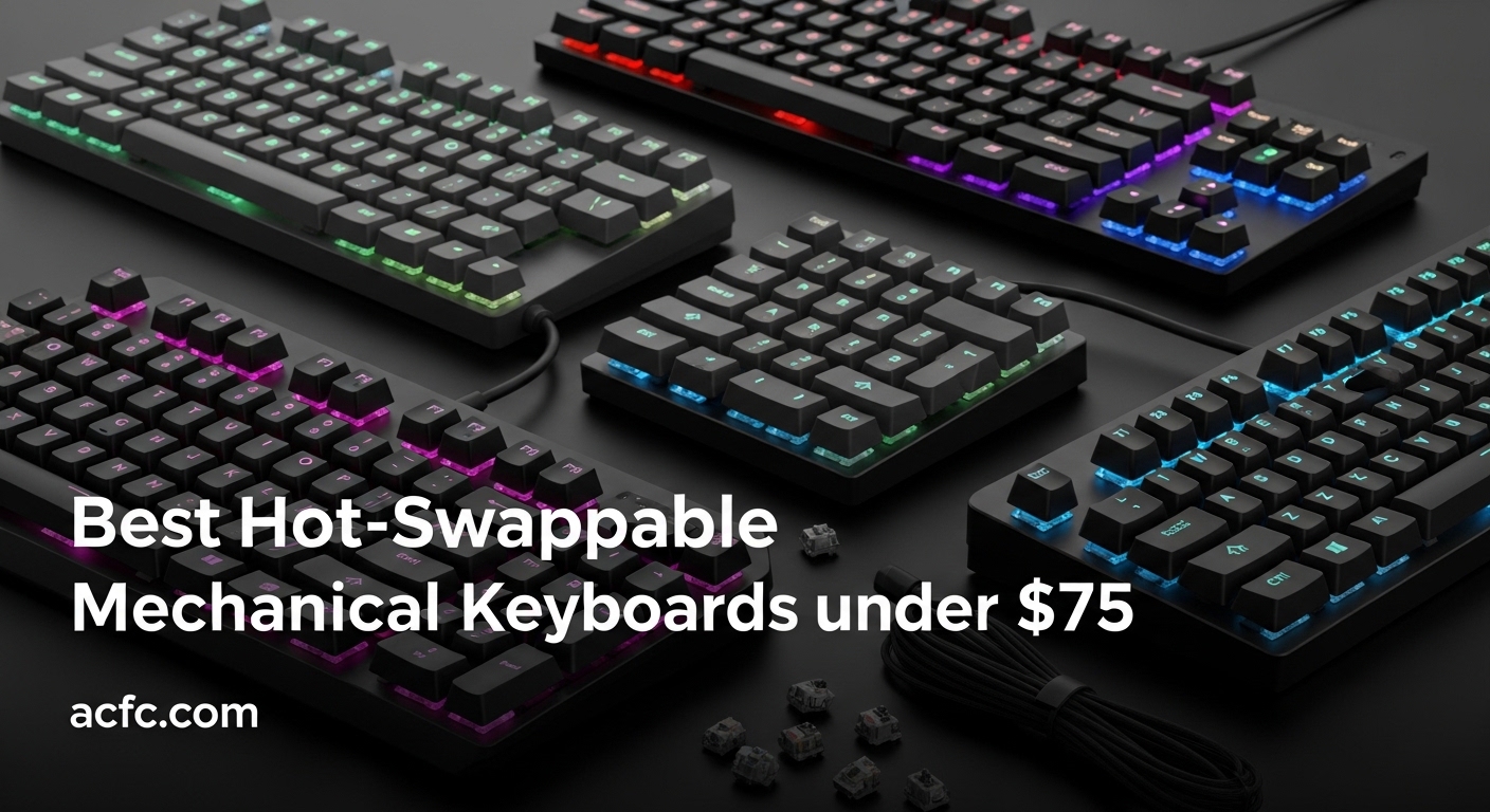 Best Hot-Swappable Mechanical Keyboards under $75