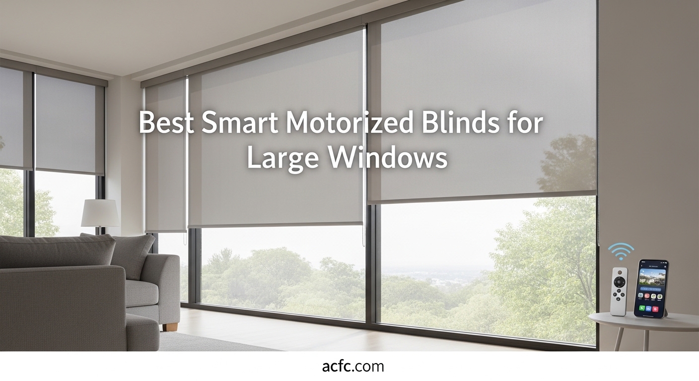 Best Smart Motorized Blinds for Large Windows