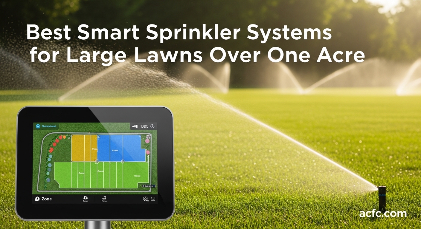 Best Smart Sprinkler Systems for Large Lawns Over One Acre