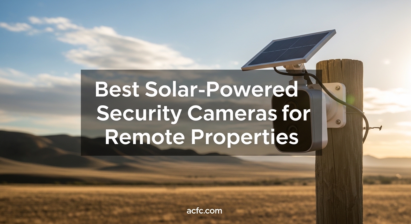 Best Solar-Powered Security Cameras for Remote Properties