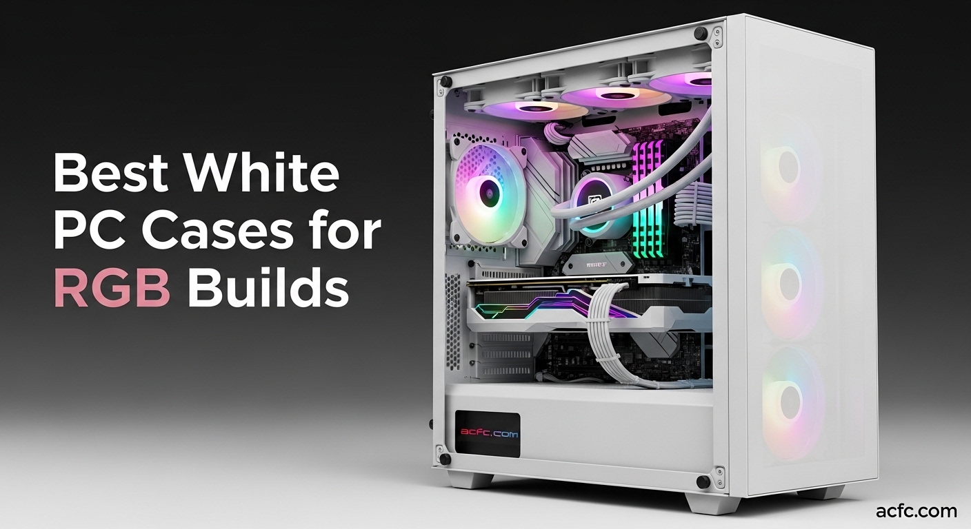 Best White PC Cases for RGB Builds
