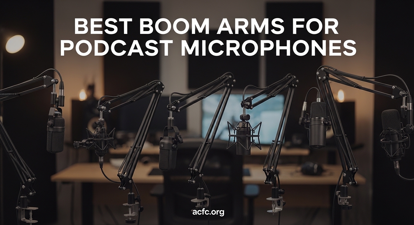 Best Boom Arms for Podcast Microphones