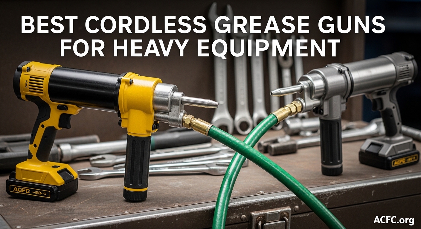 Best Cordless Grease Guns for Heavy Equipment