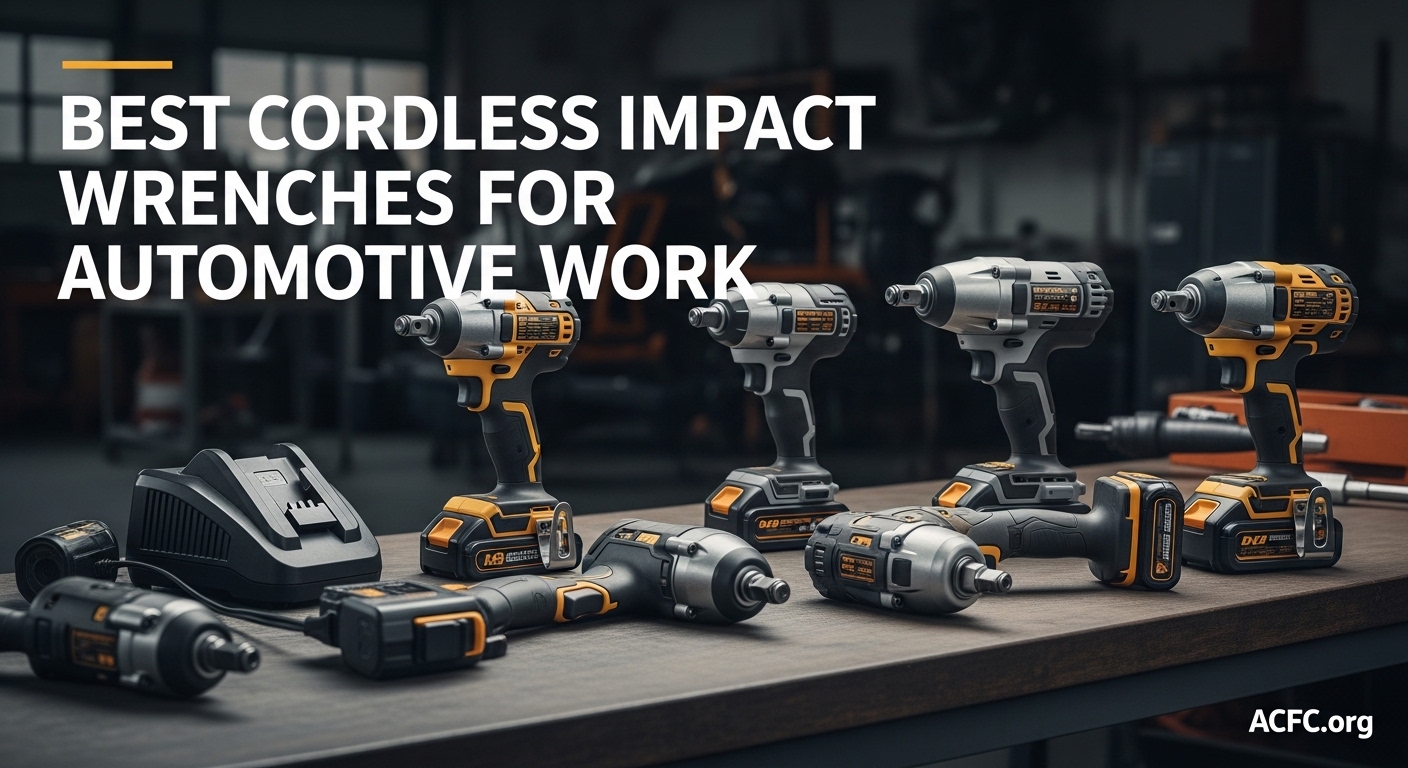 Best Cordless Impact Wrenches for Automotive Work