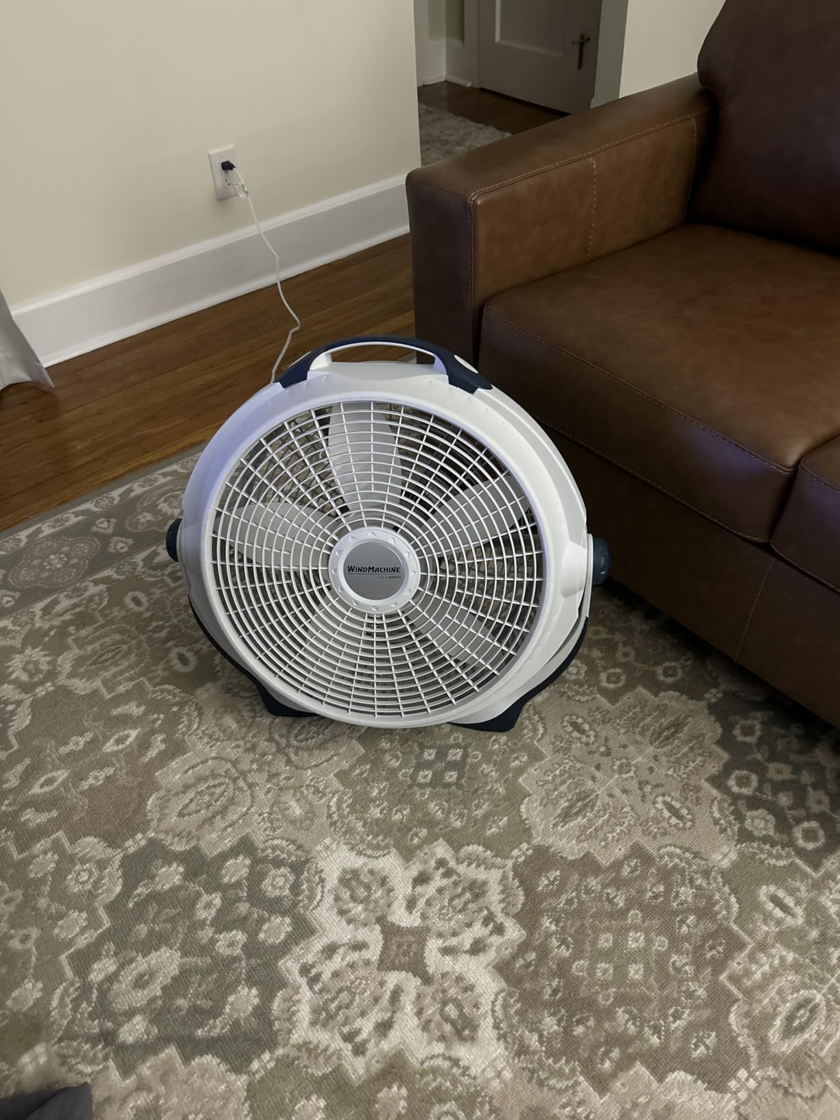 Lasko Wind Machine Fan, Air Circulator Fan with 3 Speeds, 20 Model 3300, Gray customer photo 2