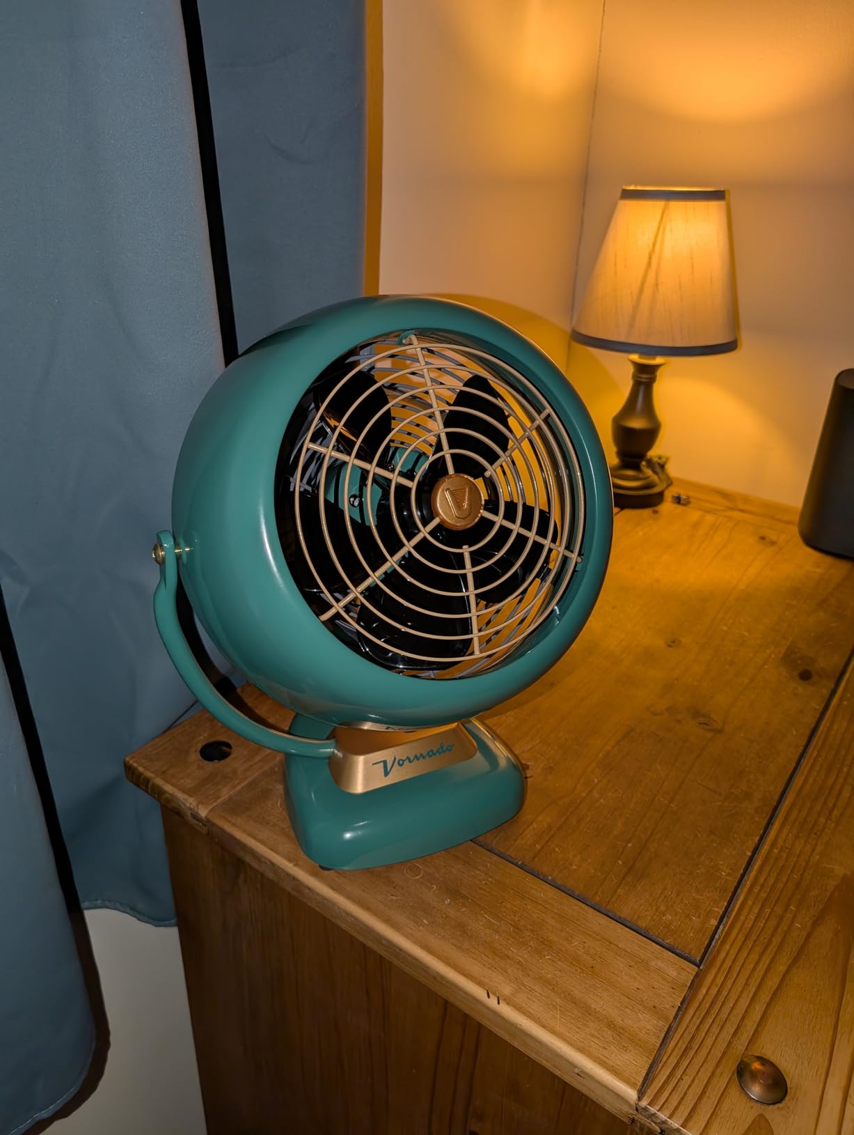 Vornado VFAN Vintage Air Circulator Fan, 3 Speeds, Metal Construction, Adjustable Airflow, Green customer photo 1