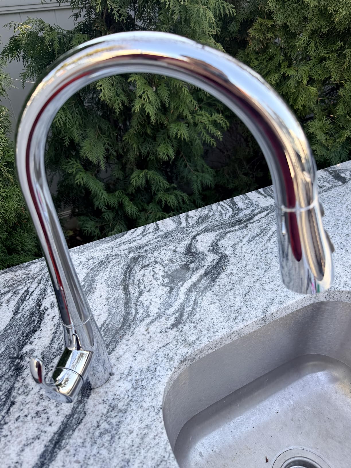 KOHLER 596-VS Simplice Kitchen Sink Faucets with Pull Down Sprayer, 3-Spray Design, Vibrant Stainless Kitchen Faucets, High Arch customer photo 2