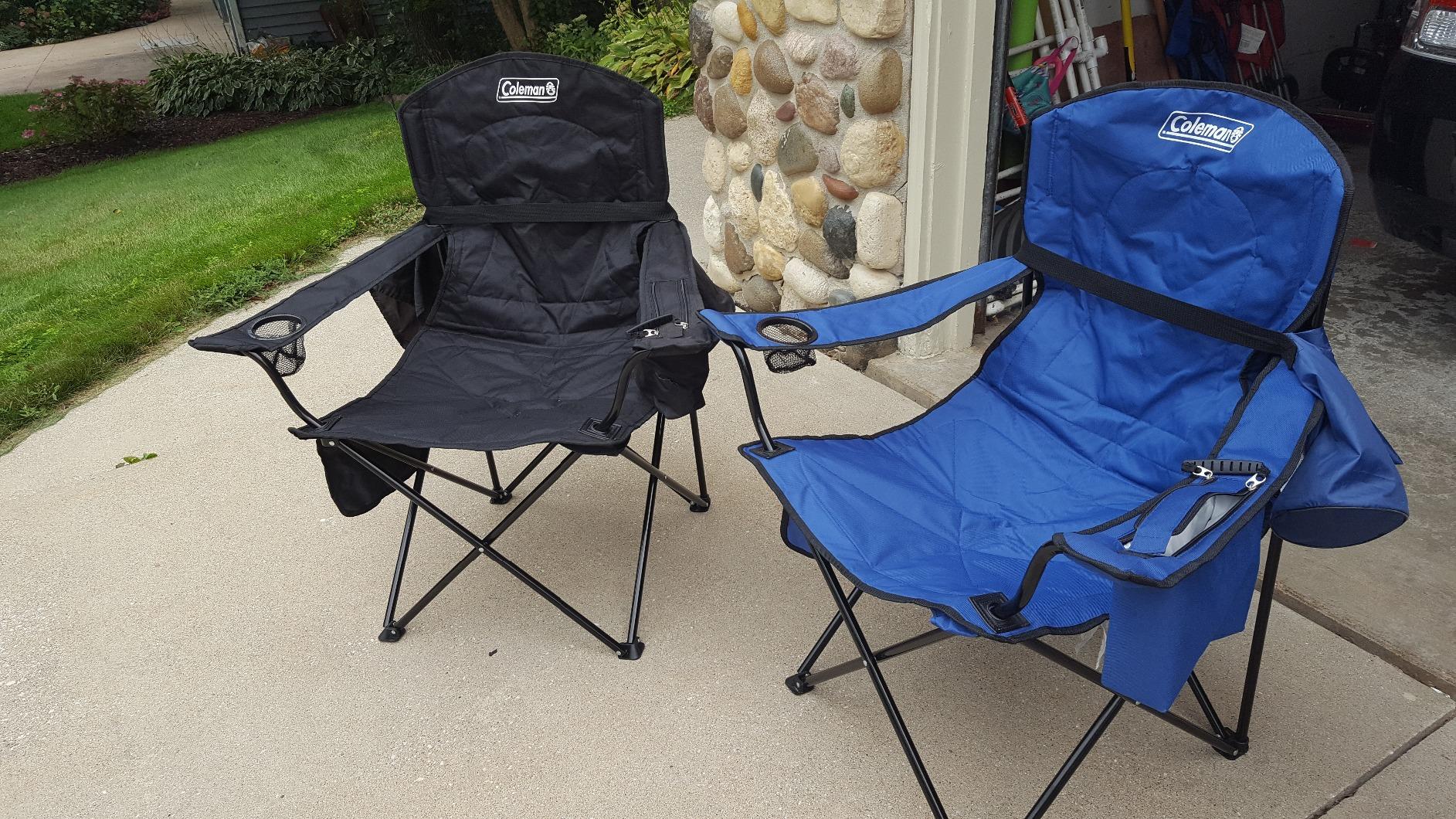 Coleman Portable Camping Chair with 4-Can Cooler, Cushioned Seat & Back with Side Pockets & Cup Holder, Carry Bag Included, Great for Camping, Tailgating, Firepits, Patio, & More customer photo 1