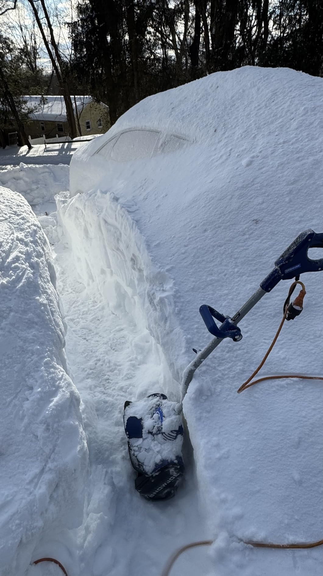 Snow Joe Corded Electric Snow Shovel, 10 Amp Powered Snow Thrower with Headlight and 11