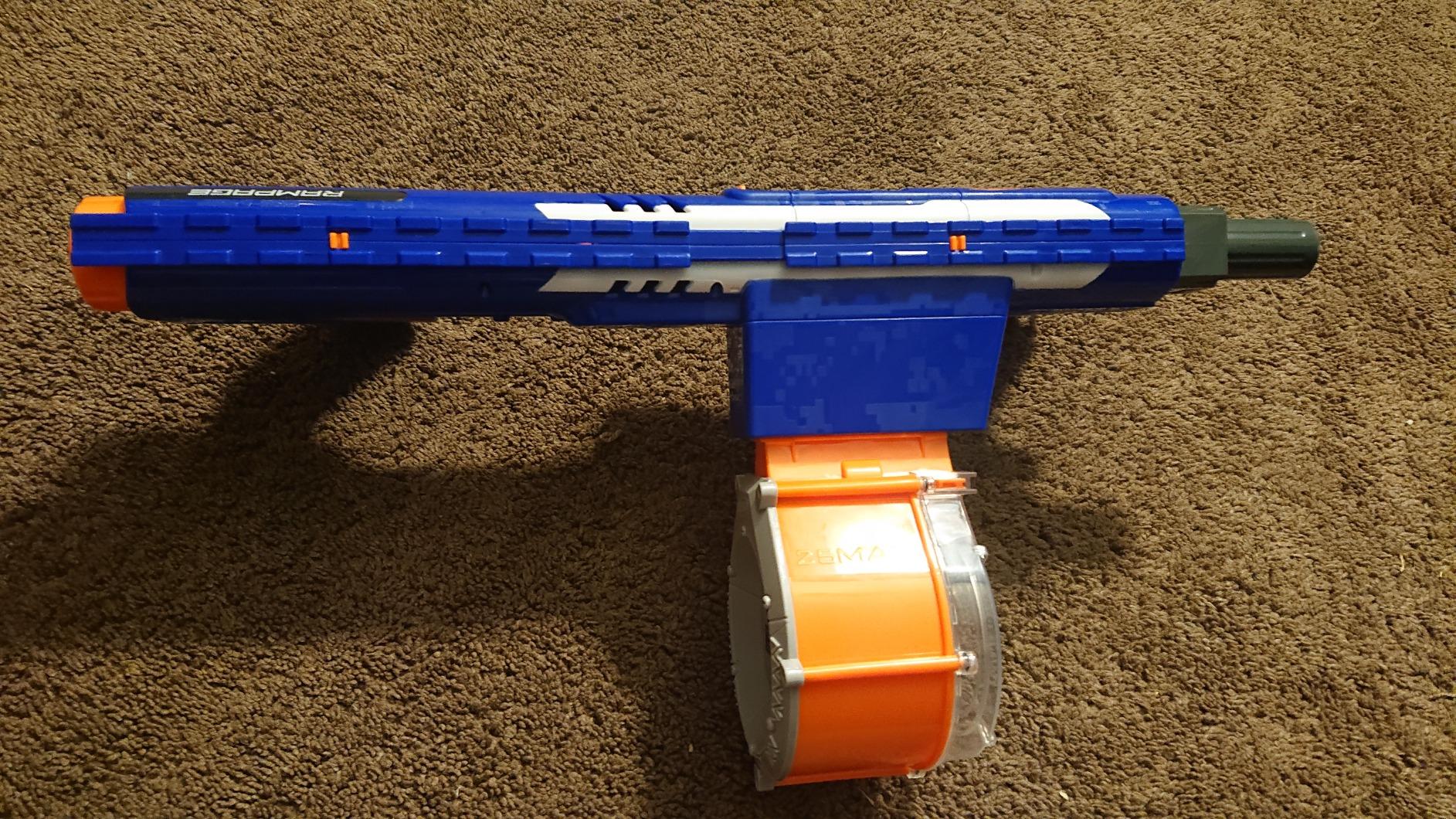 Nerf Rampage N-Strike Elite Toy Blaster with 25 Dart Drum Slam Fire for Kids, Teens, & Adults (Amazon Exclusive) customer photo 2