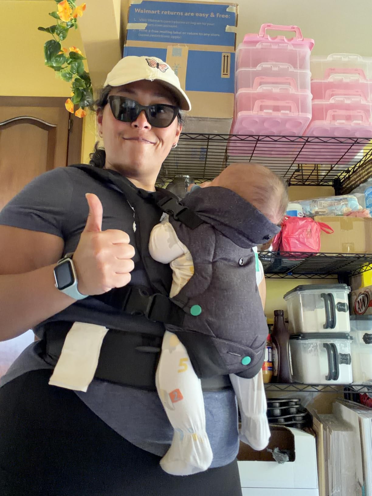 Infantino Flip 4-in-1 Convertible Baby Carrier, Adjustable, Ergonomic Babywearing, Registry Essential, Baby Carrier for Newborn to Toddler, Gray customer photo 1