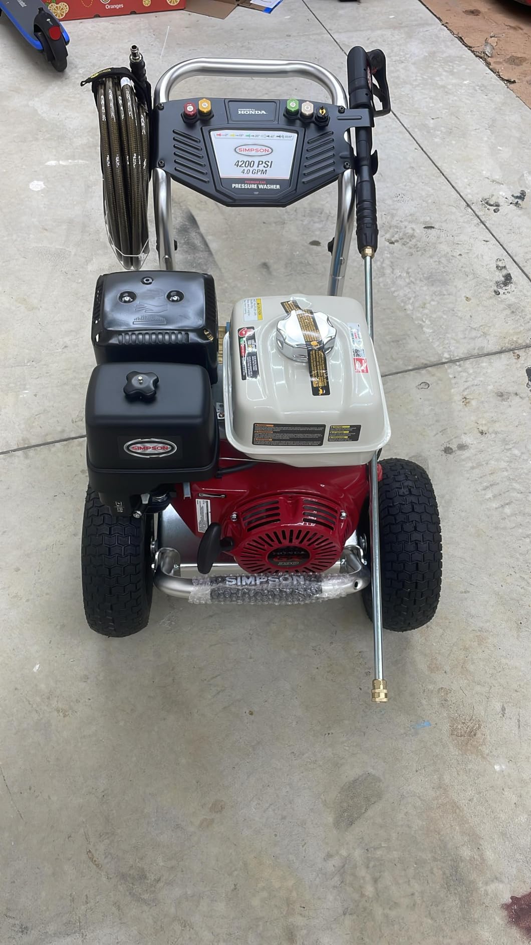 Simpson 4200 PSI Gas Pressure Washer, 4.0 GPM Commercial Power Washer, Cold Water, Honda GX390 Engine, 50' Hose, Aluminum Series, 49-State Compliant (ALH4240) customer photo 2