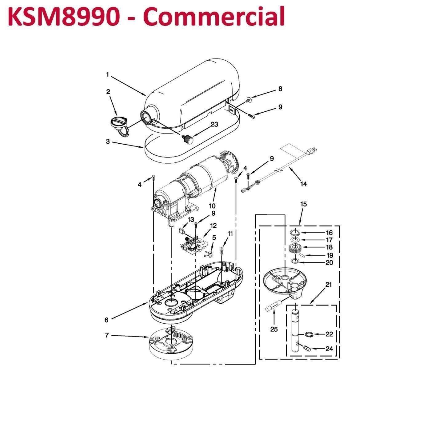 KitchenAid NSF Certified Commercial Series 8-Qt Bowl Lift Stand Mixer (KSM8990) customer photo 1