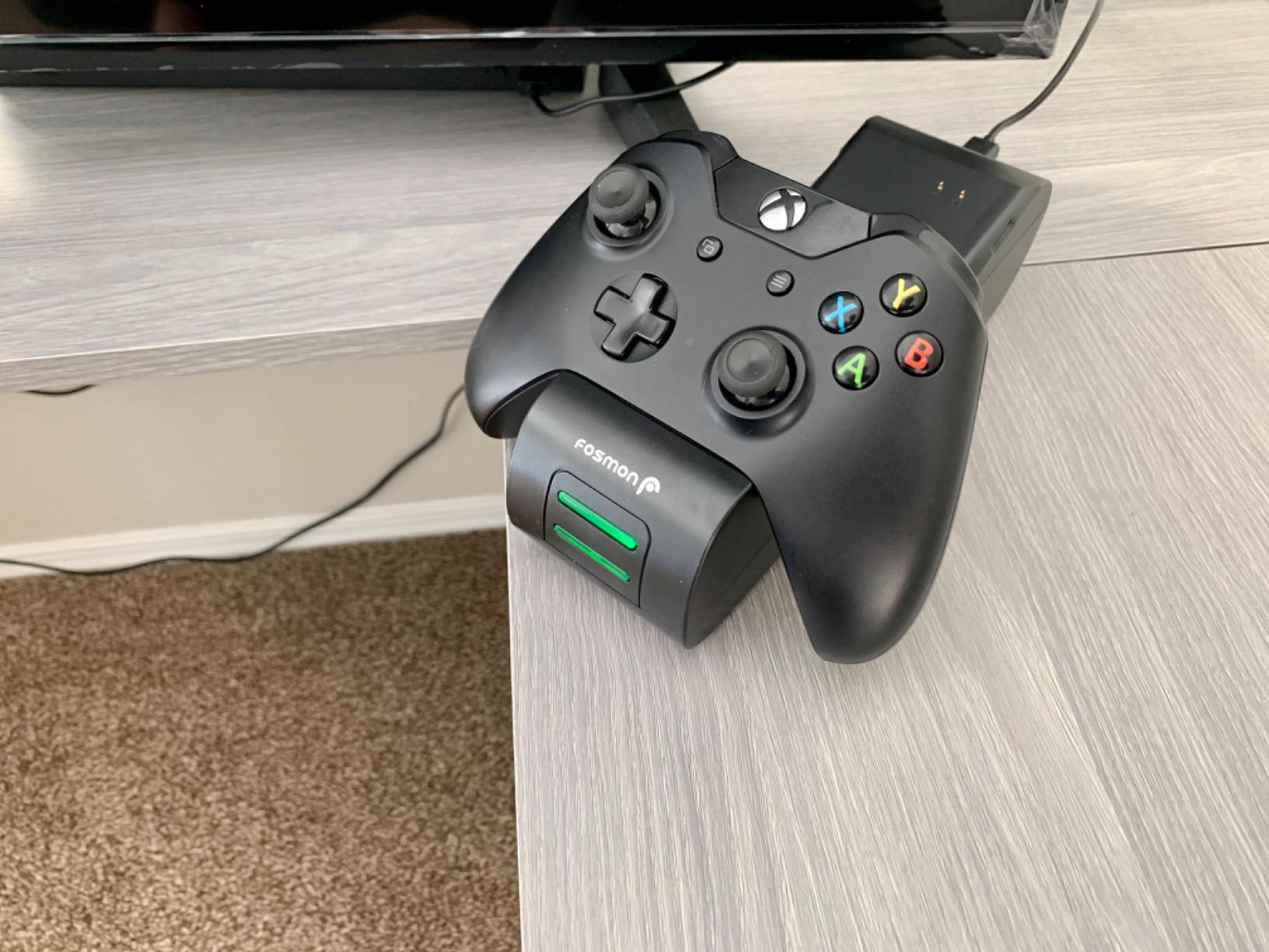 Fosmon Fast Charging for Xbox Controller Charger Station for Xbox Series X | S, Xbox One, Elite, Core w/ 2X 5280mWh Rechargeable Battery Packs, 4 Covers & Dock Stand customer photo 1